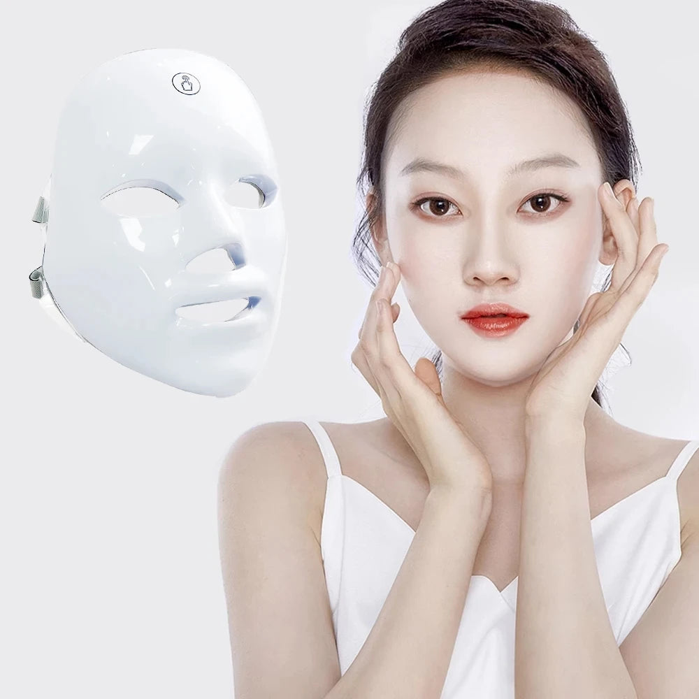 7 ألوان LED قناع الوجه الفوتون العلاج الوجه العناية بالبشرة